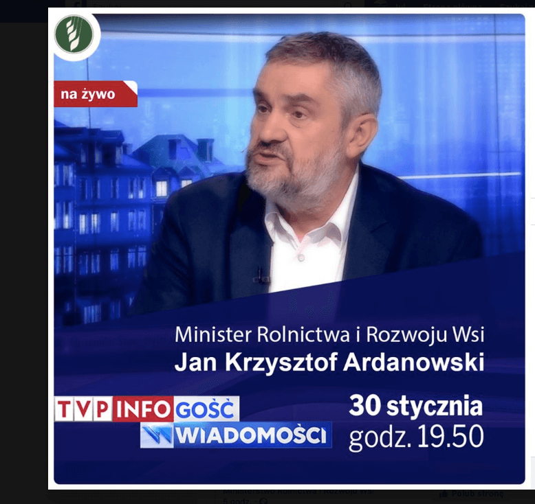 agrolajt.pl - Skandaliczne słowa Ardanowskiego w TVP o ASF: Nie da się zabezpieczyć przed wirusem!! [ASF]